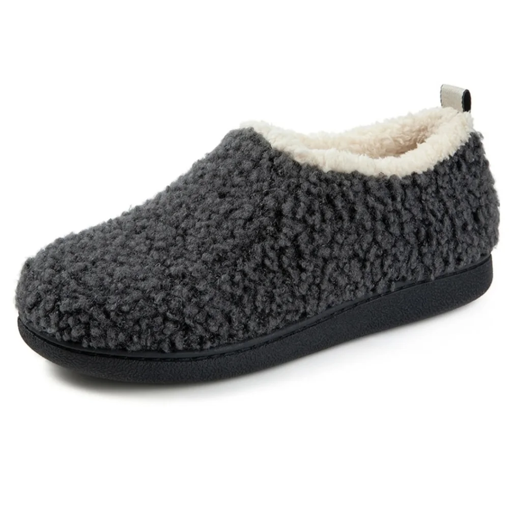 NEW Grey White slippers house shoes indoor outdoor comfortable machine wash - Picture 1 of 6